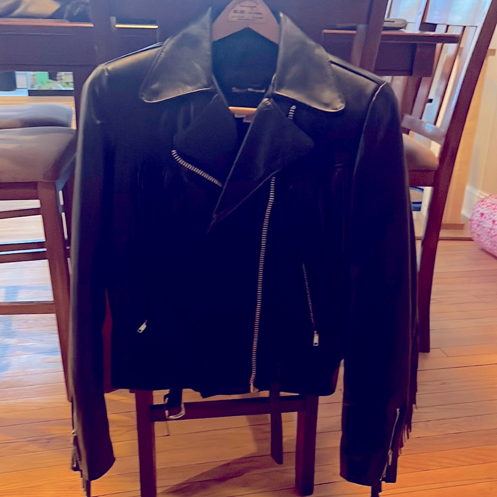 Vintage 1980’s fringe genuine leather jacket